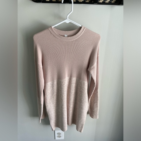 Lululemon Restful Intention Cashmere Wool Blend Sweater Dress - Blush Pink - XS - Picture 10 of 15